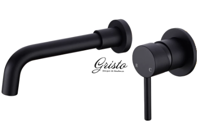 Смеситель для раковины встраиваемый Gristo Black GB-3005-15 черный матовый - фото 4507