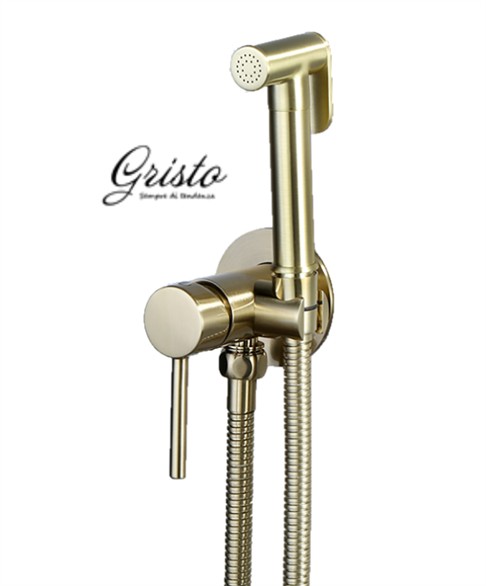 Гигиенический душ встраиваемый Gristo Gold GG-3041 золото матовое - фото 4626