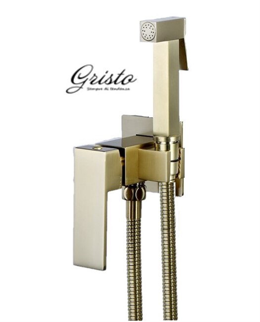 Гигиенический душ встраиваемый Gristo Gold GG-4041 золото матовое - фото 4628