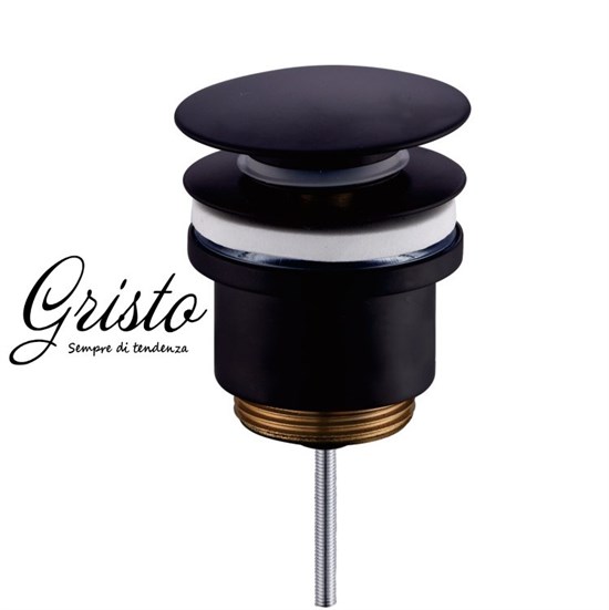 Донный клапан универсальный Gristo Black GB-305 черный матовый - фото 4731