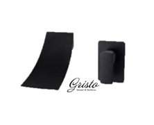 Смеситель для раковины встраиваемый каскадный Gristo Black GB-4008 черный матовый