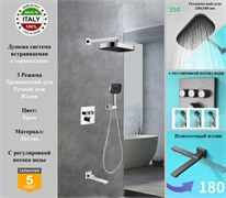 Душевая система скрытого монтажа c термостатом Gristo Chrome Termo GCT-5064 хром 1927