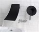 Смеситель для раковины встраиваемый каскадный Gristo Black GB-3008 черный матовый - фото 4573