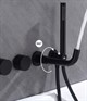Прогрессивный смеситель для ванны с душем Gristo Black Progressive GBP-3030 черный матовый - фото 5362