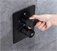 Душевая система скрытого монтажа с прогрессивным смесителем Gristo Black Progressive LED GBP-4068-4 черный матовый 1864 - фото 5944