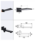 Душевая система скрытого монтажа с прогрессивным смесителем Gristo Black Progressive LED GBP-4068-4 черный матовый 1864 - фото 5957