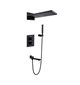 Душевая система скрытого монтажа с прогрессивным смесителем Gristo Black Progressive LED GBP-4068-4 черный матовый 1864 - фото 5962