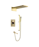 Душевая система скрытого монтажа с термостатом Gristo Gold Matte LED GGMT-4061LED матовое золото 1872 - фото 6078