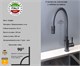 Смеситель для кухни с гибким изливом Gristo Graphite GR-3106 графит 1904 - фото 6578