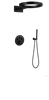 Душевая система скрытого монтажа c термостатом Gristo Black Matte Termo GBT-6053 черный матовый 1963 - фото 7045