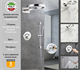 Душевая система скрытого монтажа c термостатом Gristo Chrome Matte Termo GCMT-6053-1 хром матовый 1971 - фото 7131